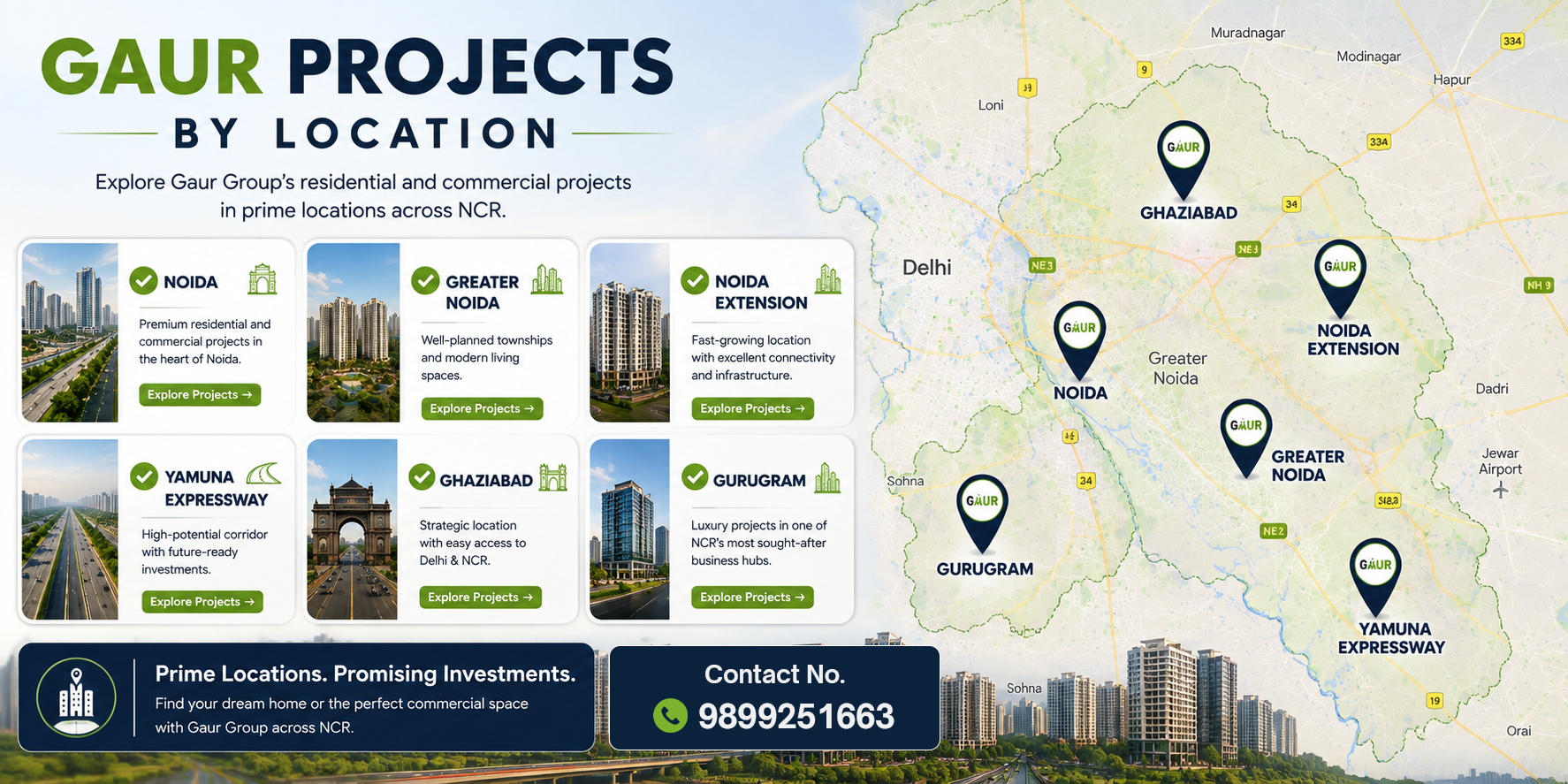 Gaur New Project On Gretare Noida and Noida yamuna EXpressway
